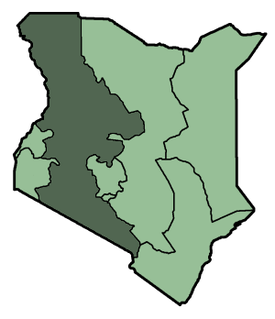 Map showing the location of Maasai Mara National Reserve