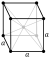 Caesium has a body-centered cubic crystal structure