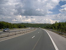 Trakiya motorway, one of the main national motorways