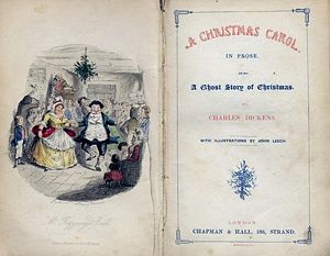 A Christmas Carol frontpiece, first edition 1843.