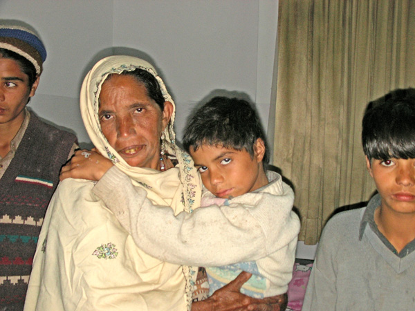 Grandmother and her grandchildren