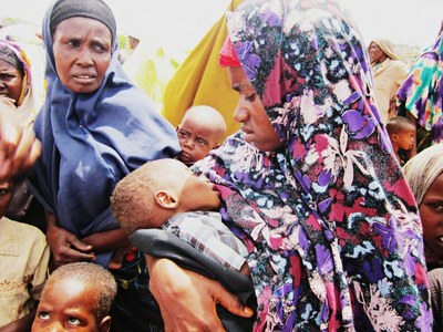 East Africa Famine: SOS Children helping families in their homes in Somalia