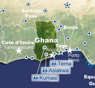 Ghana map