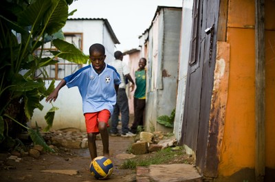 playing football in mamelodi