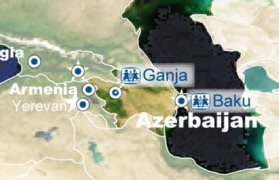 Azerbaijan map