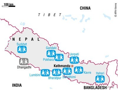 Nepal map