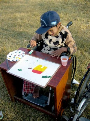 Boy painting, Jorpati