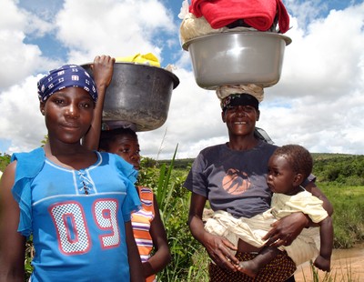 Mother and three children, Angola