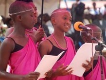 Children giving a speech