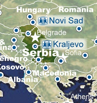 Serbia map