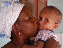 Baby Omar and his mother