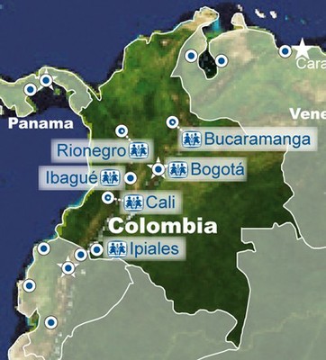 Colombia map