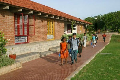 Children from the SOS Children's Village Hyderabad, India