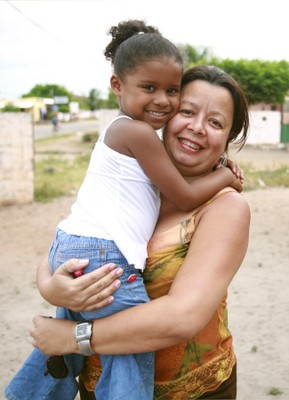 A mother and daughter from Joao Pessoa, Paraiba, Brazil