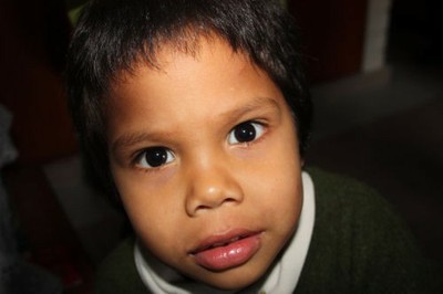 Children from Pachacamac, Peru