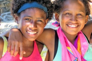 Children from Beau Bassin, Mauritius