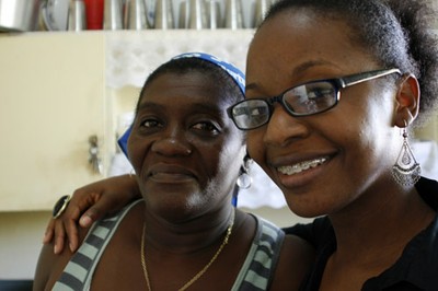 Haiti earthquake - Nathalie and SOS mother