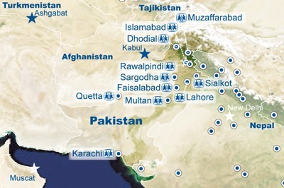 Pakistan map