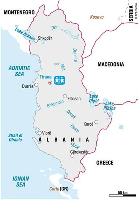 Albania map