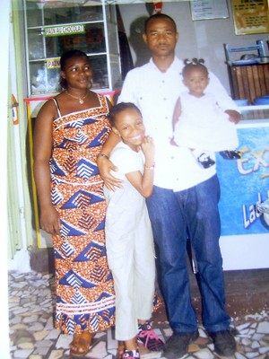 Serge and his family, Ivory Coast