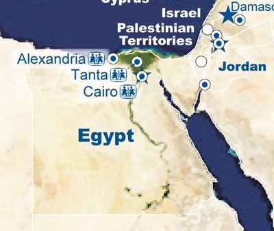 Egypt map