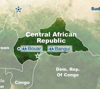 Central African Republic Map