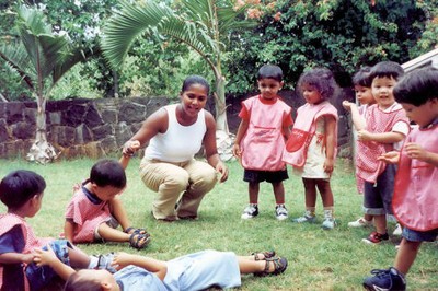 Children from Rose Hill. Mauritius