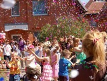 Children celebrating an event