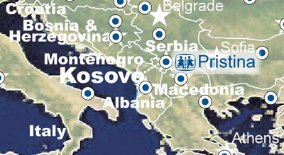 Kosovo map