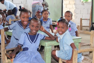 Girls at an SOS Community Centre in Cap Haitien